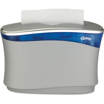 Kleenex Reveal Countertop Paper Towel Dispenser System, 13.3&quot; x 9.0&quot; x 5.2&quot;, Soft Grey/Blue