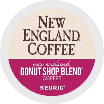 New England Coffee Donut Shop Blend K-Cup Pods, 4 Boxes of 24 Pods, 96/Case