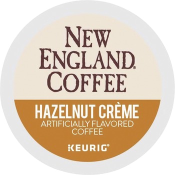 New England Coffee Hazelnut Cr&#232;me K-Cup Pods, 4 Boxes of 24 Pods, 96/Case