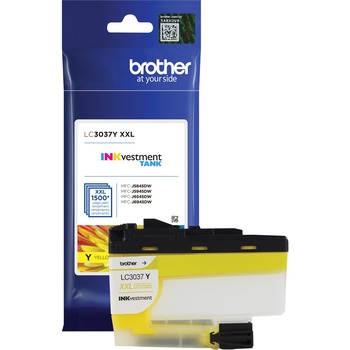 Brother LC3037Y, Super High-Yield, Ink, 1500 Page-Yield, Yellow