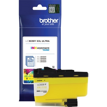 Brother LC3039Y, Ultra High-Yield, Ink, 5000 Page-Yield, Yellow
