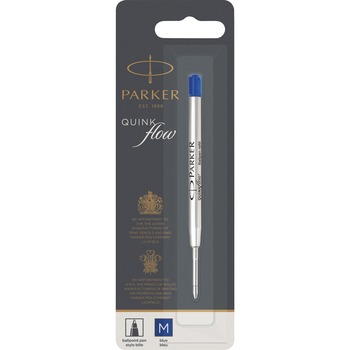 Parker Refill for Ballpoint Pens, Medium, Blue Ink