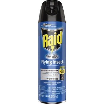 Raid Flying Insect Killer, 15 oz Aerosol, 12/Carton