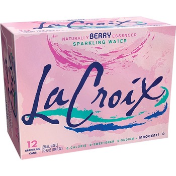 LaCroix Sparkling Water, Berry, 12 oz. Can, 24/CT