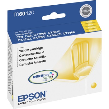 Epson T060420 (60) DURABrite Ink, Yellow