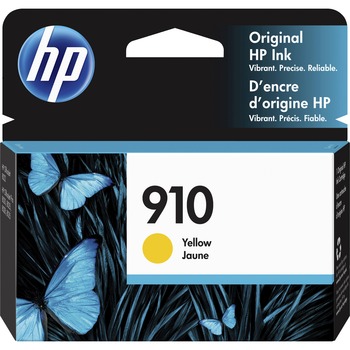 HP 910 Ink Cartridge, Yellow (3YL60AN)