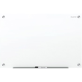 Quartet Brilliance Glass Dry-Erase Boards, 48 x 36, White Surface
