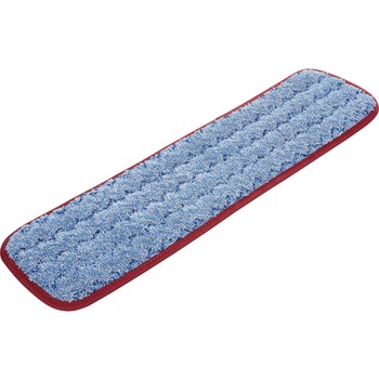 Rubbermaid Commercial Microfiber Wet Mopping Pad, 18 1/2&quot; x 5 1/2&quot; x 1/2&quot;, Red