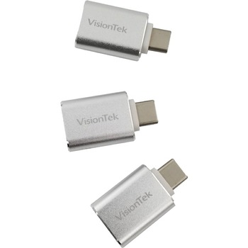 VisionTek Products, LLC USB-C to USB-A Adapters, 3 Pack