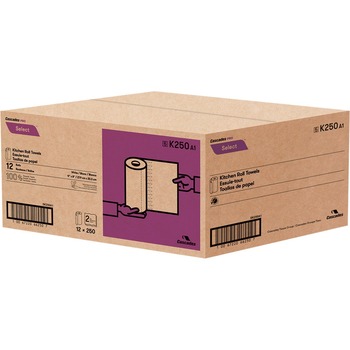 Cascades PRO PRO Select Kitchen Roll Towels, 2-Ply, 8 x 11, 250/Roll, 12/Carton