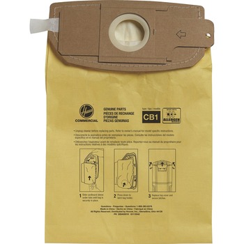 Hoover Commercial Disposable Vacuum Bags, Allergen C1, 10EA/PK