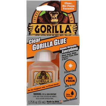 Gorilla Glue Clear Gorilla Glue, 1.75 oz, Dries Clear