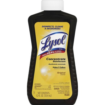 Lysol Concentrate Disinfectant, 12 oz Bottle, 6/Carton