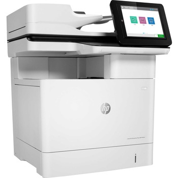 HP LaserJet Enterprise Flow MFP M634h Multifunction Laser Printer, Copy/Fax/Print/Scan, White