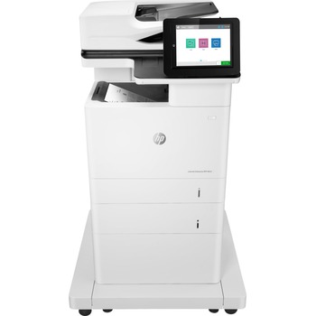 HP LaserJet Enterprise M635fht Multifunction Laser Printer, Copy/Fax/Print/Scan, White
