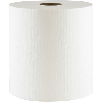 Morcon Tissue Morsoft White Hardwound Roll Towel, 8 in x 800 ft, 6 Rolls/Carton