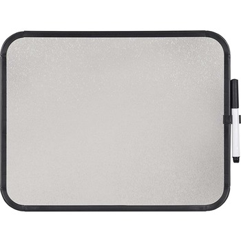 MasterVision Magnetic Dry Erase Board, 11 x 14, Black Plastic Frame