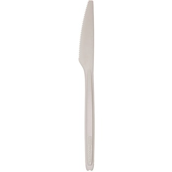 Eco-Products Knives, Plastic, 6&quot; L, White, 960 Knives/Carton
