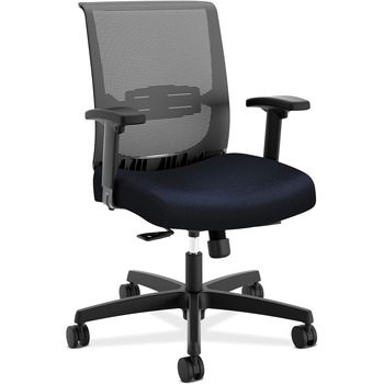 HON Convergence Chair, 27&quot; x 29&quot; x 40.13&quot;, Navy Seat with Glide