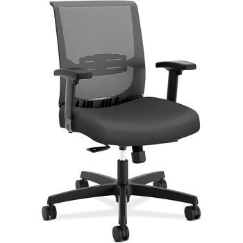 HON Convergence Chair, 27&quot; x 29&quot; x 40.13&quot;, Gray Seat with Glide