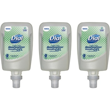 Dial Professional Gel Hand Sanitizer, 0.31 gal, Bottle, Unscented