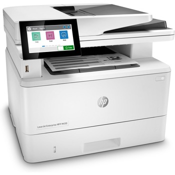 HP LaerJet Enterprise M430f Multifunction Printer, Copy/Fax/Print/Scan, White