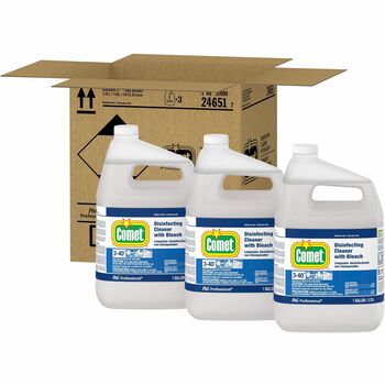 Comet Disinfecting Cleaner w/Bleach, 1 gal Bottle, 3/Carton