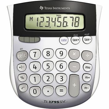 Texas Instruments TI-1795SV Minidesk Calculator, 8-Digit LCD