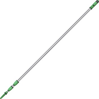 Unger Opti-Loc Extension Pole, 30ft, 3-Section, Aluminum, Green/Silver