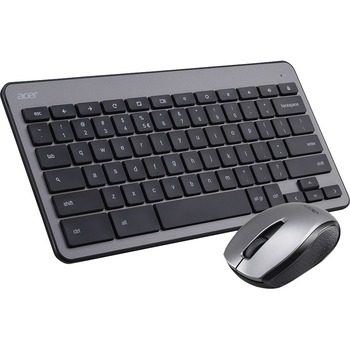 Acer Keyboard &amp; Mouse Combo, Rubber Dome Wireless Keyboard, Wireless Optical Mouse, 1600 dpi, 3 Button, Scroll Wheel, Black