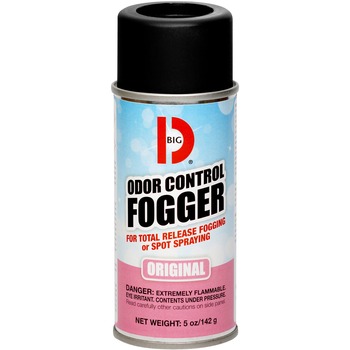 Big D Industries Odor Control Fogger, 5oz Aerosol, 12/Carton