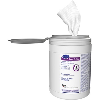 Diversey Oxivir TB Disinfectant Wipes, 6 x 6.9, White, 160/Canister, 4 Canisters/Carton