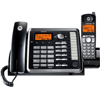 Motorola 25255RE2 Two-Line Corded/Cordless Phone System with Answering System