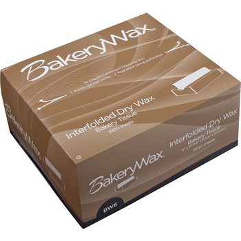 Bagcraft EcoCraft Interfolded Dry Wax Bakery Tissue,6x 10 3/4, White,1000/BX,10 BX/CT