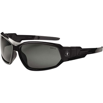 ergodyne Safety Glasses/Goggles, Black, Smoke Lens