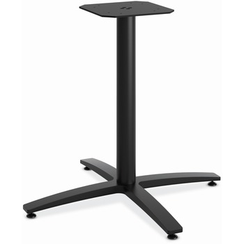 HON Between Seated-Height X-Base for 42&quot; Table Tops, 32.68w x 29.57h, Black