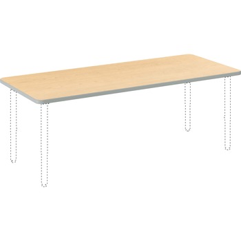 HON Build Tables Rectangle Top, Rectangle, 24w x 24d, Natural Maple