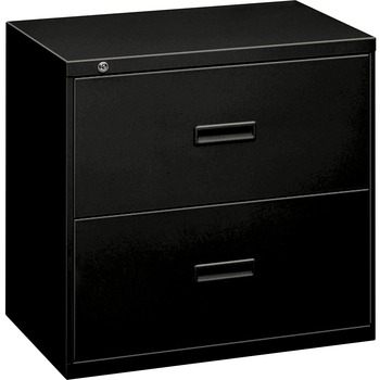 HON 400 Series Two-Drawer Lateral File, 36w x 19-1/4d x 28-3/8h, Black