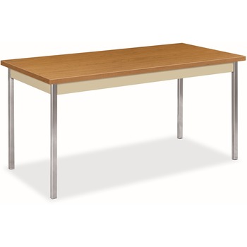 HON Utility Table, Rectangular, 60w x 30d x 29h, Harvest/Putty