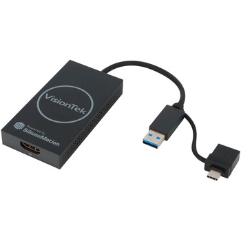 VisionTek Products, LLC VT90 USB 3.0 to HDMI Adapter, Black