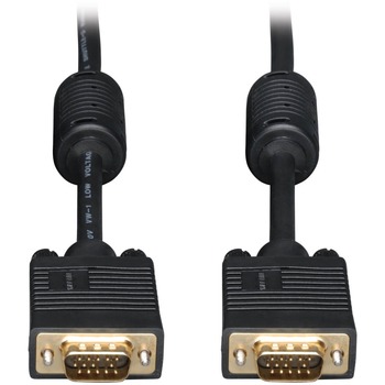 Tripp Lite by Eaton VGA Coax Monitor Cables, 50 ft, Black, HD15 Male; HD15 Male