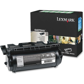 Lexmark 64075HA Extra High-Yield Toner, 21000 Page-Yield, Black