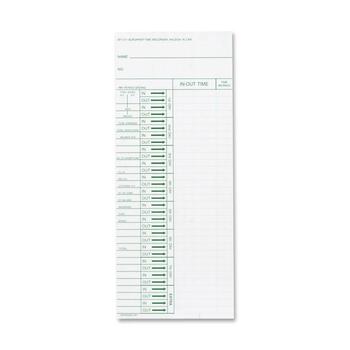 Acroprint Time Card for Model ATT310 Electronic Totalizing Time Recorder, Weekly, 200/Pack