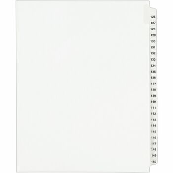 Avery Standard Collated Legal Dividers Style, Letter Size, Avery-Style, Side Tab Dividers, 126-150 Tab Set