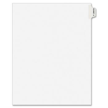 Avery Individual Legal Dividers Style, Letter Size, Avery-Style, Side Tab Dividers, EXHIBIT A, 25/PK
