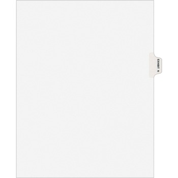 Avery Individual Legal Dividers Style, Letter Size, Avery-Style, Side Tab Dividers, EXHIBIT N, 25/PK
