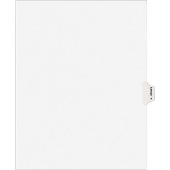 Avery Individual Legal Dividers Style, Letter Size, Avery-Style, Side Tab Dividers, EXHIBIT P, 25/PK