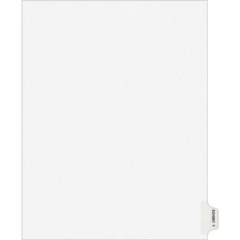 Avery Individual Legal Dividers Style, Letter Size, Avery-Style, Side Tab Dividers, EXHIBIT T, 25/PK