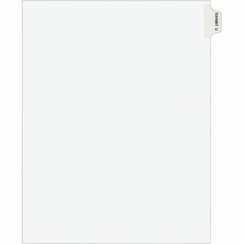 Avery Individual Legal Dividers Style, Letter Size, Avery-Style, Side Tab Dividers, EXHIBIT U, 25/PK