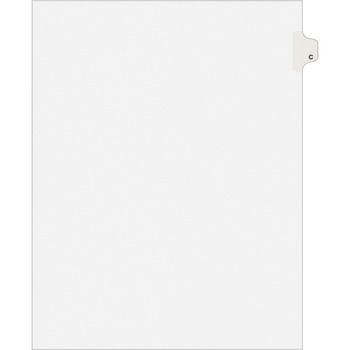 Avery Individual Legal Dividers Style, Letter Size, Avery-Style, Side Tab Dividers, C, 25/PK